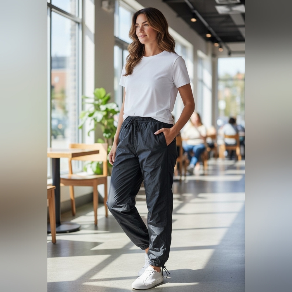 Wild Fable Black Windbreaker Pants